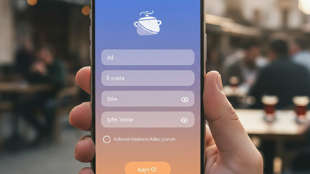 Hitpot mobil üyelik formunu gösteren akıllı telefon ekranı.