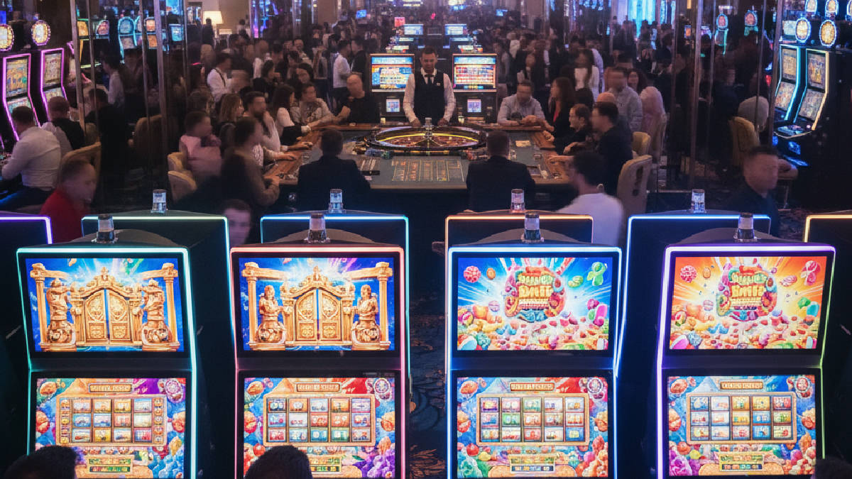 Hitpot platformunda popüler slot ve canlı casino oyunları oynayan kullanıcıların dinamik görseli.